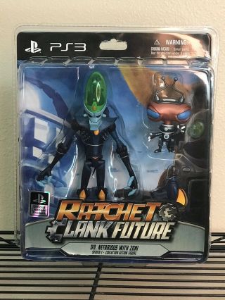 [a8] Ratchet & Clank Future Ps3 Exclusive Dr.  Nefarious And Zoni Action Figure