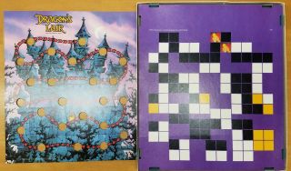 Vintage 1983 Dragon ' s Lair Board Game Milton Bradley Complete 3