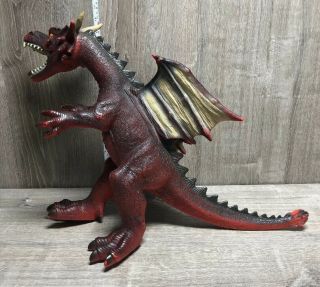 Large Maidenhead Toys R Us Big Red Dragon Toy 16 " Tall 19 Inches Long