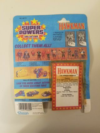 Vintage 1984 Kenner Powers HAWKMAN Complete with Card and Comic 2