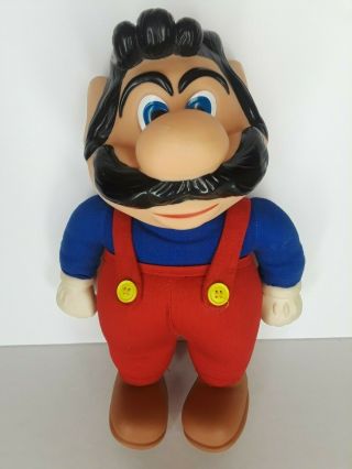 Vintage 1989 Applause Mario Bros Mario Plush Doll Toy No Hat 12 " Tall
