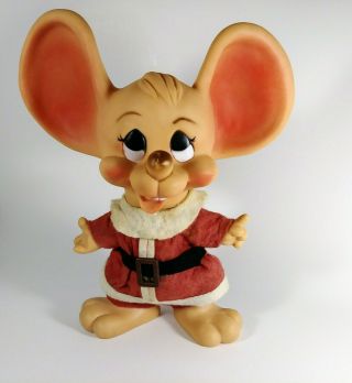 Huron Products Topo Gigio Vintage Ed Sullivan Christmas Mouse Doll Coin Bank