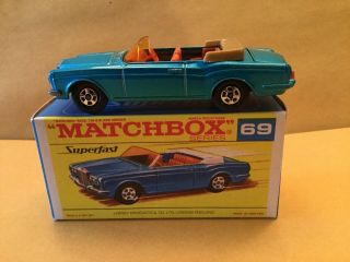 Matchbox Superfast No.  69 Rolls Royce Silver Shadow Coupe Convertible