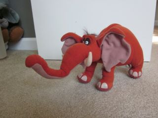 Disney Tarzan Tantor The Elephant Plush Toy Stuffed Animal 14 " W Poseable Trunk