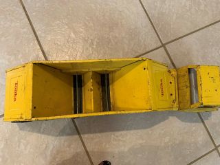 Vintage Large Yellow Tonka Truck with Dump Trailer Metal Construction Kids Toy 3