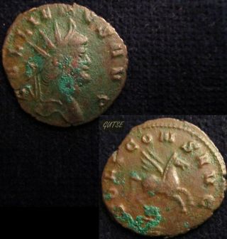 Roman Empire - 10,  Gallienus,  Antoninianus 253 - 268 A.  D. ,  D.  R.  Sear 10362,  Gvf