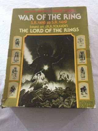 War Of The Ring Board Game Spi Vintage 1977 Complete Fantasy Simulation Retro