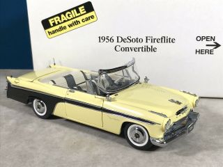 Danbury 1956 Desoto Fireflite Convertible Diecast Car 1:24 Scale Lt.  Yellow