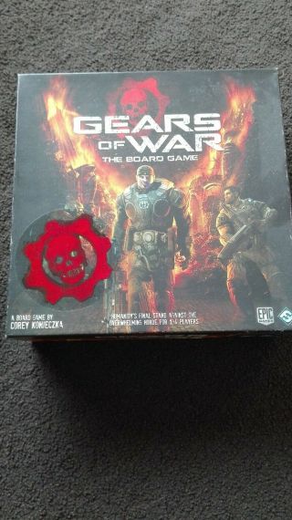 Gears Of War Board Game With Mission Pack 1 Out Of Print Rare