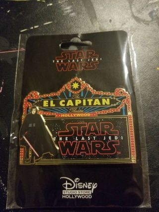 Disney Pin Dssh Dsf Star Wars Marquee The Last Jedi Kylo Ren