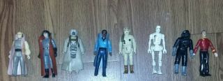 Vintage Star Wars Figures 3 1/2 " Tall.  Lol 1984.  8pc