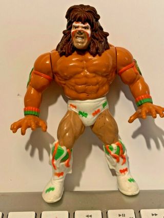 1991 Wwf Ultimate Warrior Series 2 Wrestling Action Figure World Ship Bin Hasbro