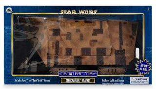 Sandcrawler Playset,  Jawa & Gonk Figures Droid Factory Disney Parks Star Wars