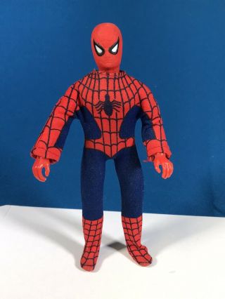 Vintage 1974 Marvel Spiderman Action Figure By Mego Corp 8 " Tall