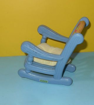 1999 Fisher - Price Mattel Briarberry Bears Blue Rocking Chair Toy 7 