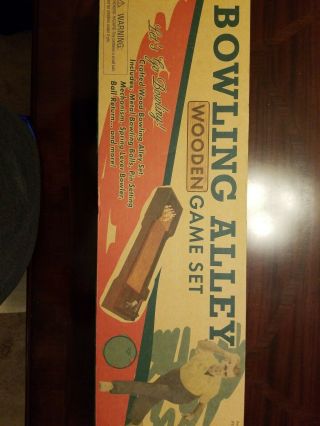 Bowling Alley Wooden Game Set