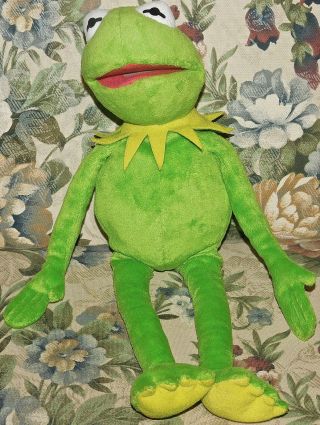 Kermit Frog 16 " Plush Stuffed Animal Muppets Disney Ty Beanie Baby Toy Lovey