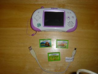 Leap Frog – Leapster Explorer Learning System Pink Edition With 3 Games