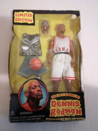 Dennis Rodman Doll Bad As I Wanna Be In Chicago Bulls
