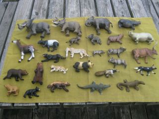 27 Wild Zoo Animal Plastic Figures : Mojo Safari Ltd Schleich Collecta