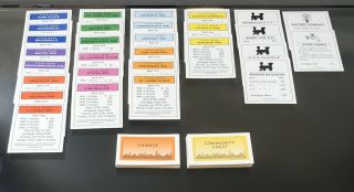 Monopoly Deluxe Edition Replacement Complete Set Of 28 Deeds Properties Cards
