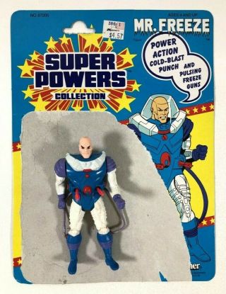 Vintage 1986 Kenner Dc Comics Mr.  Freeze 4.  5 " Toy Figure W/ Collector 