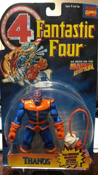 1995 Thanos Figure Marvel Avengers Fantastic Four Animated Toy Biz Infinity War