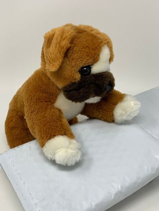 Melissa & Doug Plush Lifelike And Lovable 9 " Puppy Dog Boxer Bulldog Stuffed Toy
