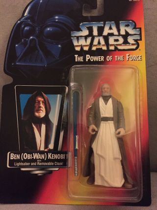 Star Wars Ben Obi Wan Kenobi Figure 1995 Kenner Potf Power Of The Force