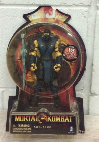 Sub Zero Mortal Kombat 9 Action Figure 6 " 20th Anniversary Midway Jazwares 2011