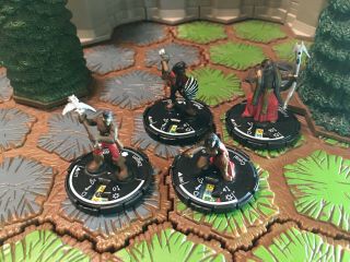 4 Atlantean Unique Set Hero Mage Knight Pyramids D&d,  Pathfinder,  Rpg,  Clix