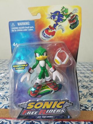 Jazwares Sonic Riders Jet The Hawk Action Figure [sealed In Box]