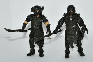 Lord Of The Rings - Frodo & Samwise In Goblin Armor 4.  5 " Action Figures,  Toybiz