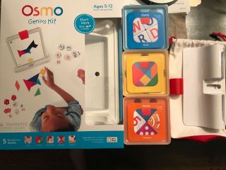 Osmo Genius Kit Ipad Base And 5 Hands - On Games - Fits Multiple Ipads