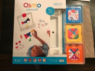 Osmo Genius Kit iPad Base and 5 Hands - on Games - fits multiple iPads 2
