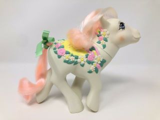 Vintage My Little Pony Mlp G1 Flower Bouquet Merry Go Round Carousel