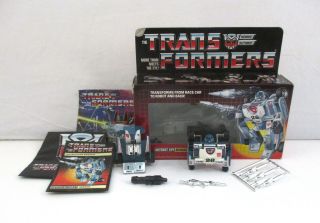 Transformers G1 Mirage Figure W/box Hasbro Vintage 1984 Autobot