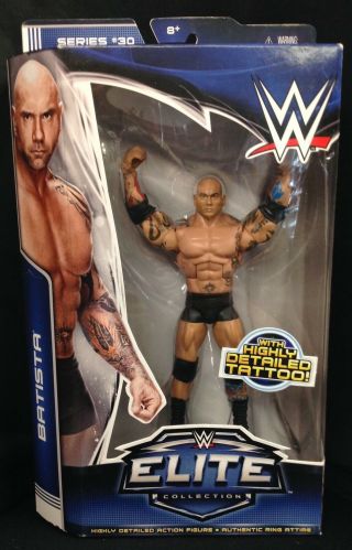 Wwe Mattel Elite Series 30 Batista Figure Front Facing Variant Packaging
