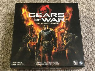 Gears Of War: The Board Game - Ffg 2011 - Complete Except Line Of Sight Ruler