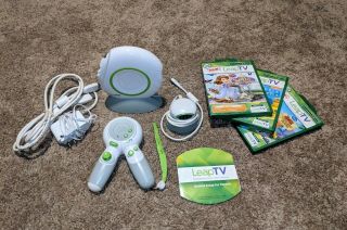 Leapfrog Leaptv Educational Video Gaming System And 3 Games