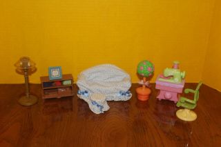Fisher Price Loving Family Dollhouse Living Room Sewing Machine Chair