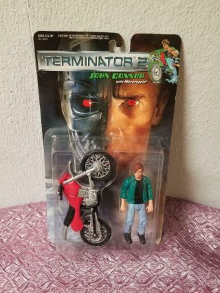 Terminator 2 John Connor With Motorcycle Kenner Action Figure 1991