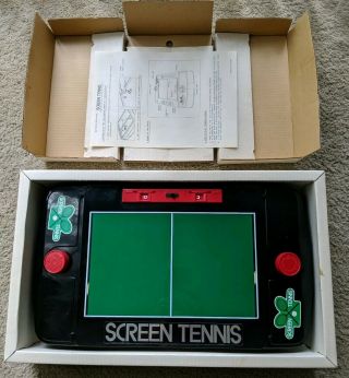Rare Vintage Yonezawa SCREEN TENNIS GAME Japan Pong Console Mechanical 2