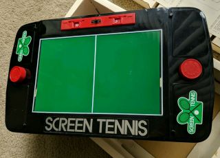 Rare Vintage Yonezawa SCREEN TENNIS GAME Japan Pong Console Mechanical 3