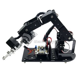 6 DOF Mechanical Arm 3D Rotating Mechanical Arm Robot Kits & Controller & Servo 3