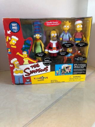 The Simpsons - Family Christmas Interactive - Toysrus Exclusive - Playmates 2001