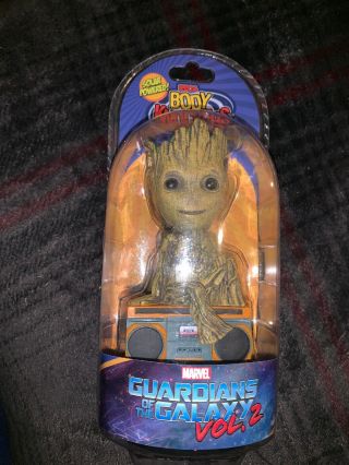 Groot Body Knocker Bobble Head Toy Guardians Of The Galaxy Marvel Boombox Solar