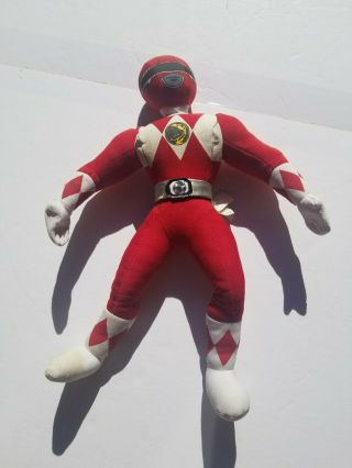 Mighty Morphin Power Rangers Plush Red Saban Ace Novelty 1994 Doll 14 "