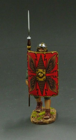 60mm metal Figure Thomas Gunn ROM044A Roman Marching forward (red shield) 2