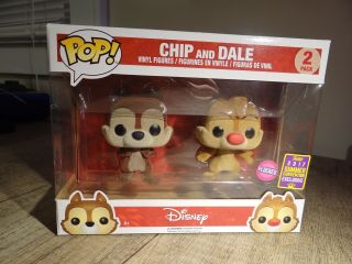 Chip And Dale Flocked Funko Pop (2017 Summer Convention Exclusive)
